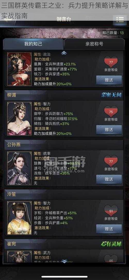 三国群英传霸王之业:兵力提升策略详解与实战指南
