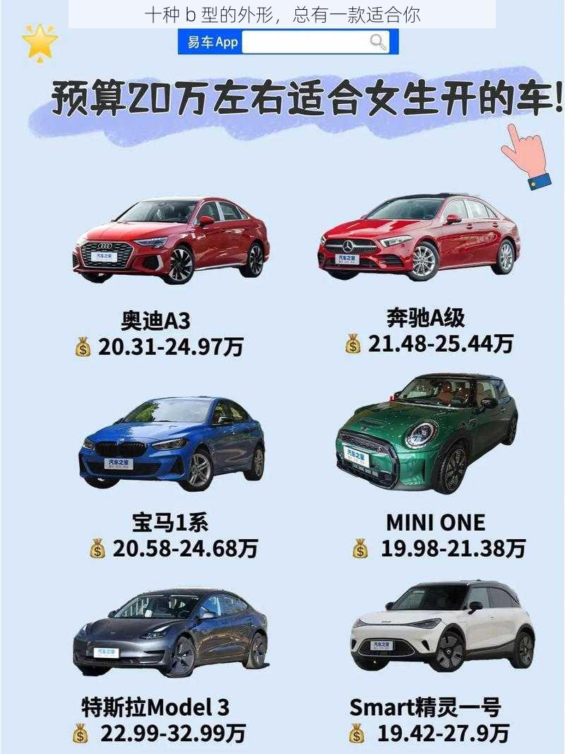 十种 b 型的外形,总有一款适合你